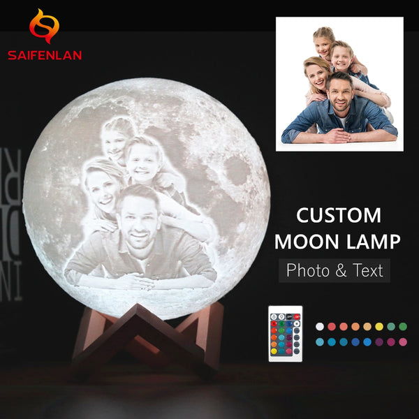 3D Print Moon Lamp Photo